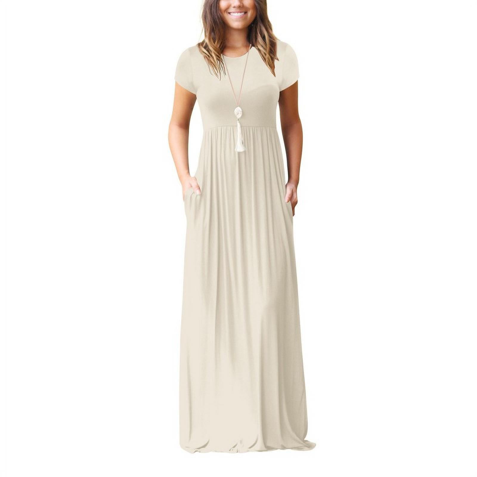 Staron Clearance Maxi Long Dress for Women Halter Neck Dress Casual Sleeveless Oversized Plain Split Maxi Dresses 