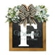thumbnail image 1 of Corona personalizada con apellido | Letrero colgante para la puerta principal | Decoración de madera con monograma para la entrada de la casa durante todo el año, 1 of 1