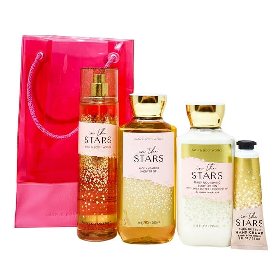 Bath and Body Works In The Stars Gift Bag Set - Fragrance Mist - Shower Gel - Body Lotion - Hand Cream - Full Size