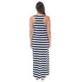 thumbnail image 3 of Just Love Racer Back Solid Tank Dress with Bungee (Navy White Stripe, Small), 3 of 3