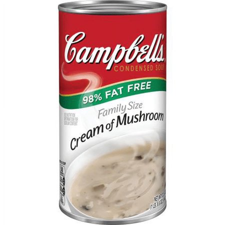Campbell's Condensed 98% Fat Free Cream of Mushroom Soup 22.6oz (Pack of 8)
