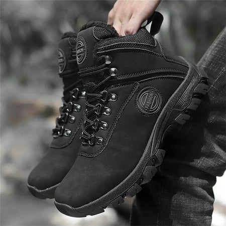 

Cyber Monday Clearance Juebong Winter Cotton Shoes Outdoor Hiking Shoes High-top Warmth And Velvet Snow Boots