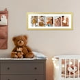 thumbnail image 2 of VIOLABBEY 8x24 Collage Picture Frames 2Pack, Fit Three 4x6 Photos with Mat or One 8x24 Pictures without Mat for Wall, Picture Frames Collage Wall Decor,4x6 Picture Frame Collage Gold, 2 of 6