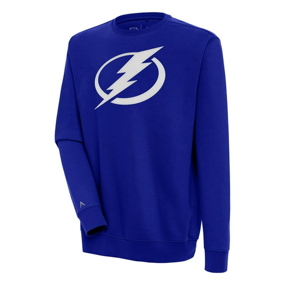 Men's Antigua Blue Tampa Bay Lightning Victory Pullover Sweatshirt