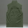 thumbnail image 4 of kakina CMSX Men's Fishing Vest Utility Travel Vest with Pockets,Lightweight Windproof Outdoor Work Cargo Summer Vest Solid Color Sleeveless Jacket, 4 of 4