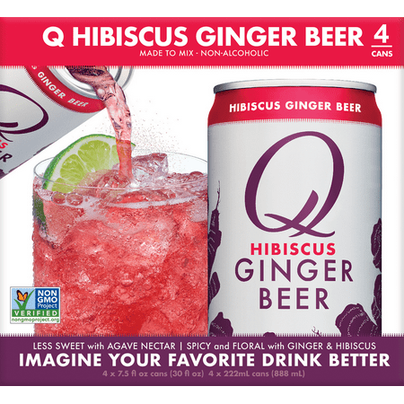 QDR HIBISCUS GINGER BEER ( 6 X 7.5 OZ )