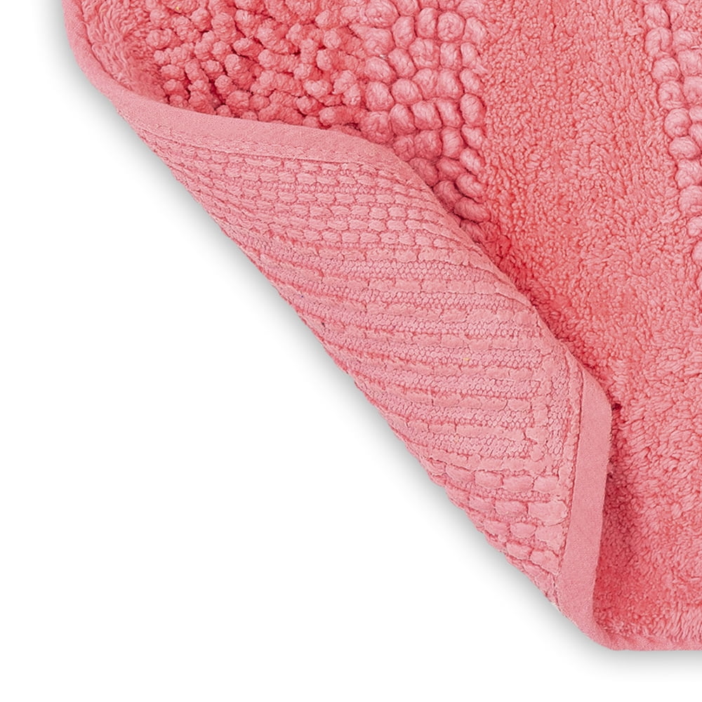 Mohawk Home Composition Cotton Bath Mat, Fiesta Hot Pink, 1' 5" x 2'