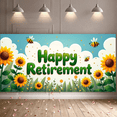 thumbnail image 7 of Floral Themed Happy Retirement Backdrop Banner Party Decoration Retirement Party Supplies Photography Props Celebration Decor Background Decorations, 7 of 7