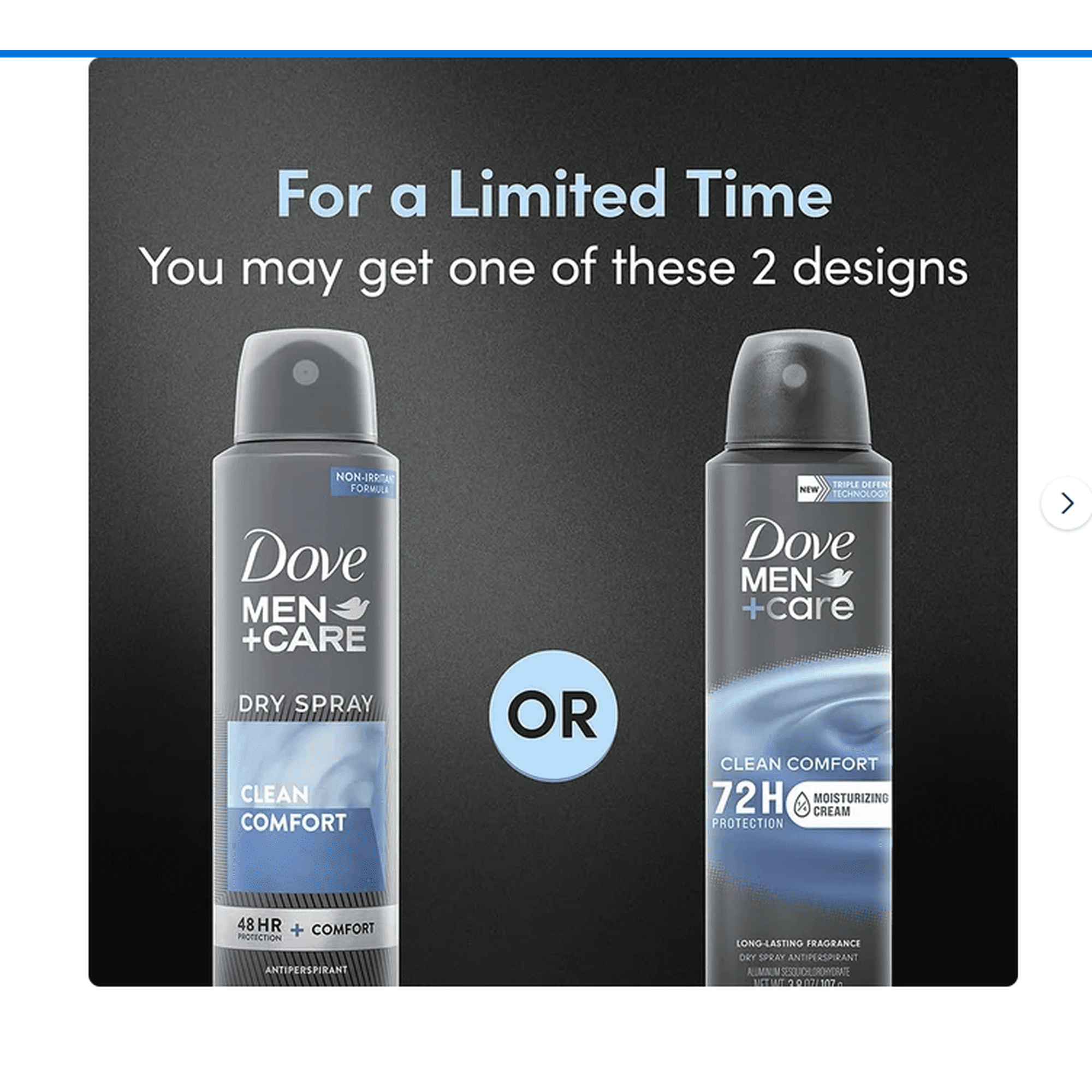 4 Pack - Dove Men + Care Dry Spray Antiperspirant, Clean Comfort 3.8 oz