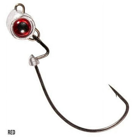 UPC: 0879044007043 | Z-MAN CTXF115-01 Texas Eye Finesse Red 1/15oz Jighead Fishing Lures (3 Pack)