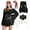 Black, variant on Pirate Costume Women Medieval Viking Pirate Dress with Corset Necklace Bandana Headscarf Accessories for Halloween Cosplay (Black,M)