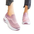 thumbnail image 3 of adviicd Wedge Sneakers Wide Sneakers for Women Lightweight, Cushion Safety Shoes Slip Resistant, Slip on Breathable Work Shoes, 3 of 5