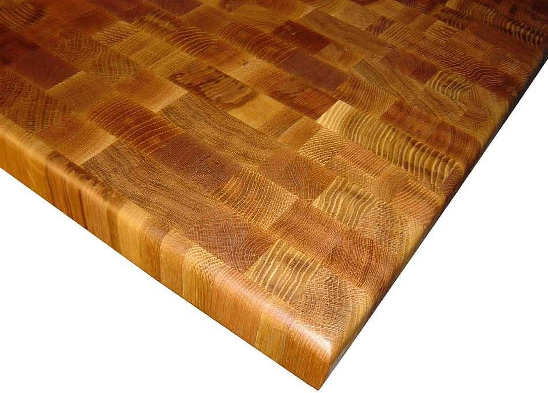 Edge Grain White Oak Butcher Block Wood Cutting Board: 12\, image size:1900x1364