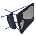 thumbnail image 2 of Silla de playa plegable para exteriores, portátil, con respaldo de malla, de aleación de aluminio, para acampar y pescar, color azul oscuro., 2 of 12