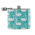 thumbnail image 2 of Swan Lake Pattern Stainless Steel 5oz Hip Drink Kidney Flask, 2 of 4