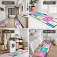 thumbnail image 5 of Pioneer Flower Floral Print Pattern Kitchen Rugs Sets Of 3,Kitchen Runner Rugs Non Skid Washable,Decorative Kitchen Floor Mats for Kitchen,Sink,Laundry,17"x30"+ 17"x47" + 17"x59", 5 of 6