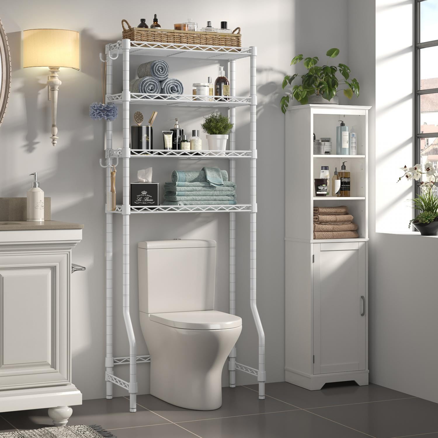 VIPEK X4 Bathroom Rack Over The Toilet Storage 4Tier Corner
