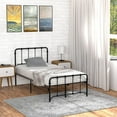 thumbnail image 3 of Metal Bed Frame, Platform Bed Frame with Headboard & Footboard, Twin, 3 of 8