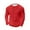 Red, variant on Timegard Tops for Women Notched V Neck Button Blouse Solid Color Fall Casual Long Sleeve Loose Tops