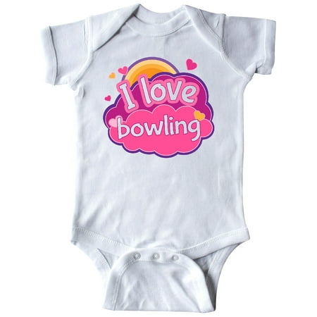 

Inktastic Bowler I Love Bowling Gift Baby Girl Bodysuit