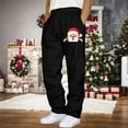 thumbnail image 2 of Men's Casual Hop Track Pants Solid Color Workout Joggers With Pocket and Design for Comfortable Stylish Wear, 2 of 4