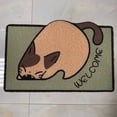 thumbnail image 1 of Alfombra de piso de seda absorbente para entrada | Respaldo antideslizante de PVC | Alfombra recortable para entrada de casa, pasillo exterior, vestíbulo | 40x25 cm | 1 pieza | Alfombra duradera y, 1 of 3