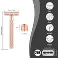 thumbnail image 7 of Solara Safetyedge Razor for Women - Reusable Shaver with 20 Double Edge Blades (Pink), 7 of 7