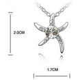 thumbnail image 2 of KATGI Fashion 18K White Gold Plated Beautiful Starfish Austrian Crystal Pendant Necklace, 2 of 2