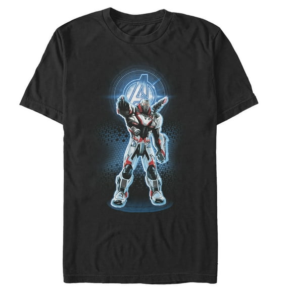 Men's Marvel Avengers: Endgame War Machine Quantum Ready Graphic Tee Black Medium
