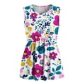 thumbnail image 3 of Lpmadey Tank Tops for Women Summer Sleeveless Tops Pleated Crewneck Floral Loose Fit Casual Flowy Boho Tunic Tops, 3 of 5