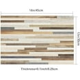 thumbnail image 3 of Placemats Set of 4 Abstract Staggered Wood Texture 18"X12" Table Placemats Dining Table Mats for Kitchen Dining Table Party, 3 of 6