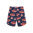 thumbnail image 4 of QEFJNO 2-8Y Kids Boys Cotton Pajamas Set 2PCS Short Sleeve Top and Shorts for Toddler Boys Fire Truck Pjs Summer, 4 of 11