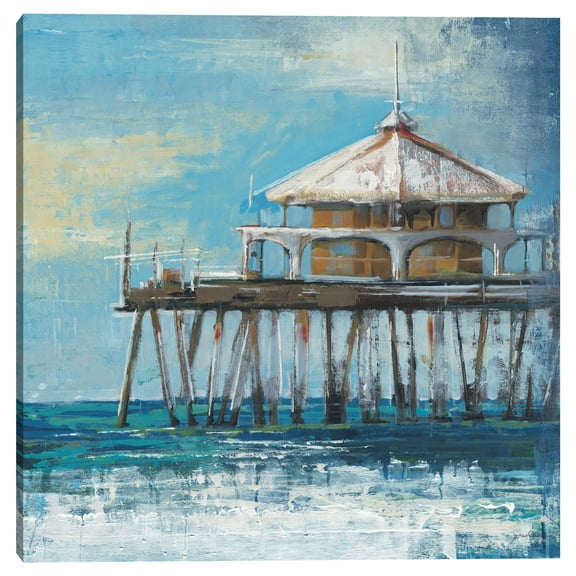 Boardwalk Pier by Liz Jardine Canvas Art Print
