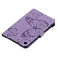 thumbnail image 5 of Case for Galaxy Tab A 8.0" 2015 SM-T350/T355/P350/P355, Ultra Slim Lightweight Fit Folio Flip PU Leather Butterfly Embossed Stand Cover Shockproof Protection Soft TPU Back Wallet Cover, Purple, 5 of 6