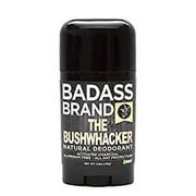 Badass Beard Care's Badass Deodorant Stick - The Bushwhacker Scent, 2.6 oz - All Natural, Kills Odor Causing Bacteria and Absorb Excess Moisture, 10 Different Scents Available