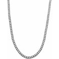 thumbnail image 2 of Hip Hop White Gold Plated Cubic Zirconia 4.5mm 24" 1 Row Diamond Choker Chain Bling Necklace Luxury Gift, 2 of 4
