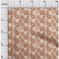 thumbnail image 2 of oneOone Viscose Chiffon Brown Fabric Floral Sewing Craft Projects Fabric Prints By Yard 42 Inch Wide, 2 of 4