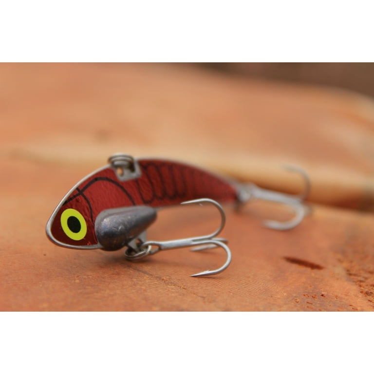 SteelShad Original - 3/8 oz - Red (Crawfish) - 3 Pack - Lipless Crankbait  for fresh water & salt water Fishing - Long Casting Bass Lure Perfect for  Bass, Pike, Walleye, Trout, Salmon and Striper 