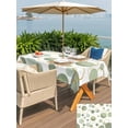 thumbnail image 4 of Outdoor Tablecloth with Umbrella Hole and Zipper, Sage Green Polka Dots Rectangle Table Cloth 60x120 Inch Waterproof Tablecloth, Modern Abstract Art Picnic Table Cover for Patio Camping, 4 of 7