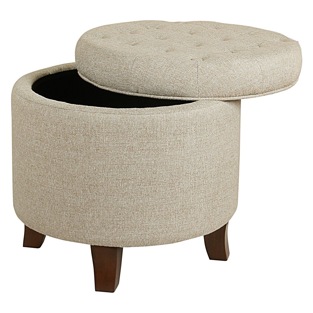 HomePop Boho Tufted Storage Ottoman