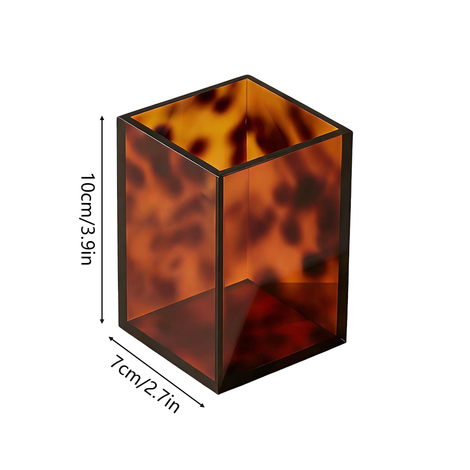 Tortoiseshell Tray  Turtle Shell Bathroom Accessory, Decorative Acrylic Holder, Vintage Style Organizer | Desktop and Bathroom Storage Rack for Home Decoration