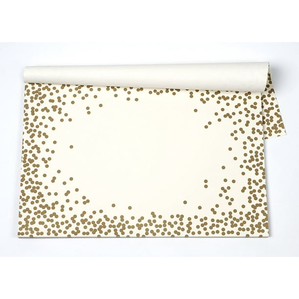 Kitchen Papers Confetti Gold Breakfast Lunch Dinner Disposable