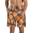 thumbnail image 2 of Uemuo Various Oranges Pattern Men's Swim Trunks Hawaiian Beach Bathing Suit Swimsuits Beach Quick-Dry Shorts with Pockets-, 2 of 9