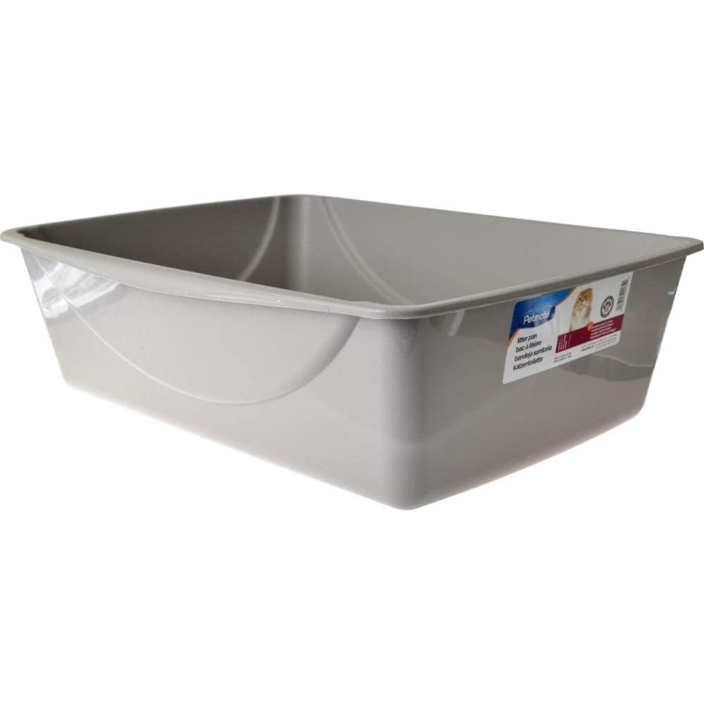 Petmate Basic Cat Litter Pan Jumbo, Gray
