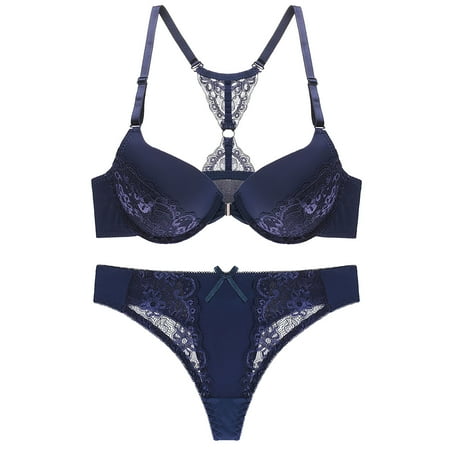 

Womens Lingerie Sets Clearance Pattern Lace Bib Pants Coverall Lingerie Set Black Sports Bra Women Blue M