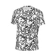 thumbnail image 6 of Wukai Hand Drawn Snake Print Men's Short-Sleeved Mesh T-Shirt,Quick-Dry Short Sleeve Workout T-Shirt-X-Large, 6 of 8