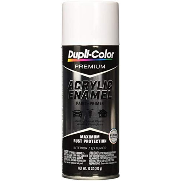 Dupli-Color Epae11000 Premium Acrylic Enamel Spray Paint (Pae110 Gloss White 12 Oz), 12. Fluid_Ounces