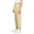 thumbnail image 6 of Hduncf Boys Girls Jogger Pants Kids Workout Atheltic Pants Casual Elastic Waist Loose Cotton Sweatpants with Pockets Khaki 5-6Years, 6 of 6