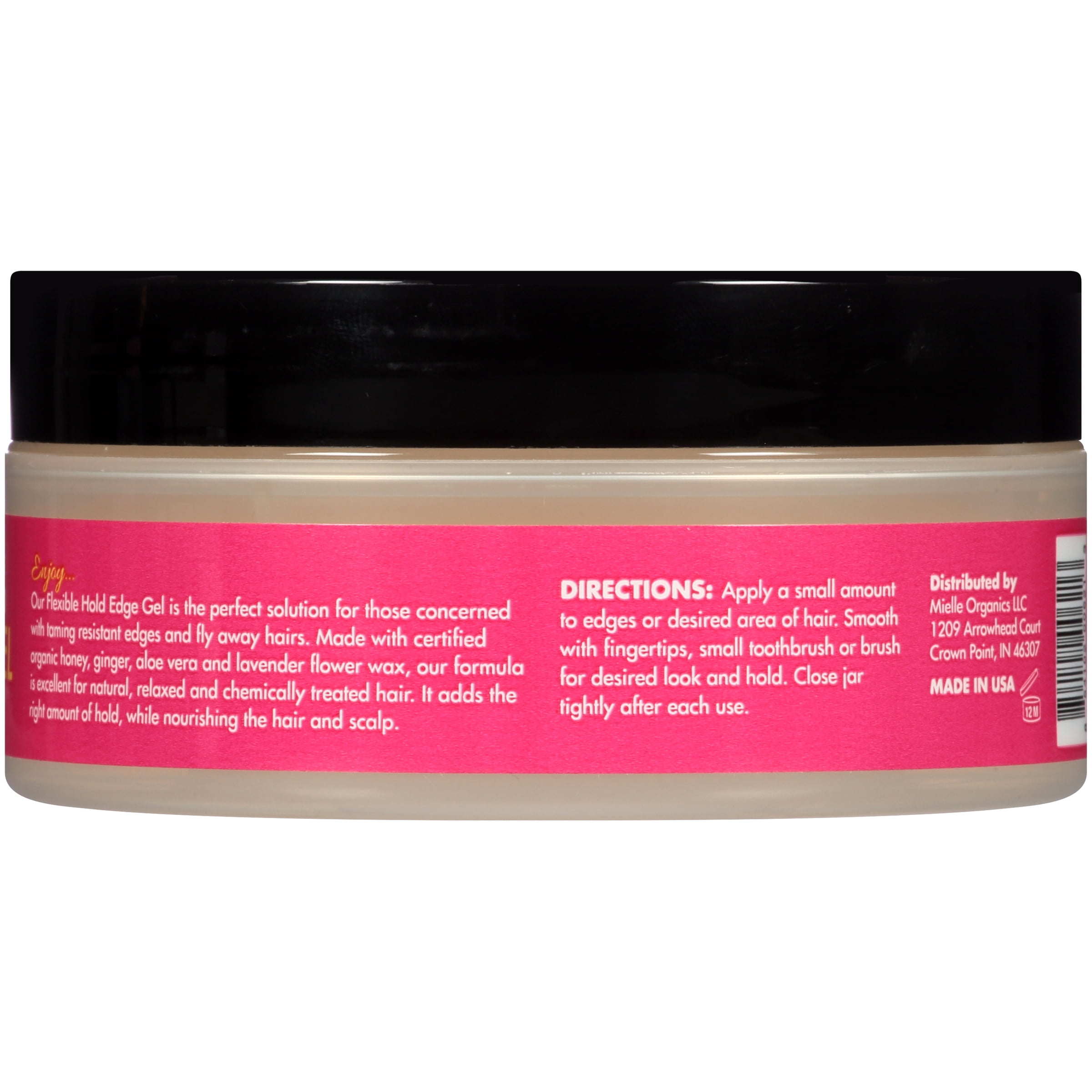 Mielle Organics Honey & Ginger Edge Gel 4 oz, Straight Hair