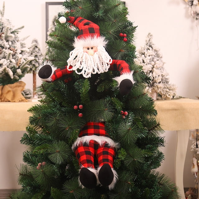 Adornos para árboles de Navidad Elf Santa Claus Tree Decor Reutilizable para el árbol de Navidad